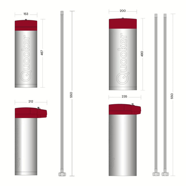 Quooker® COMBI CUBE Flex Square RVS