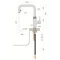 Quooker® COMBI+ CUBE Flex Square RVS
