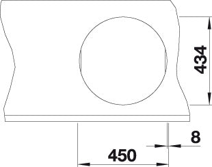 BLANCO RONDO SOL-IF Spoelbak RVS 514647