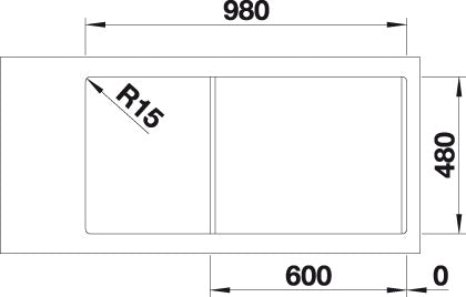 BLANCO SITY XL 6 S spoelbak Graniet zwart 525967