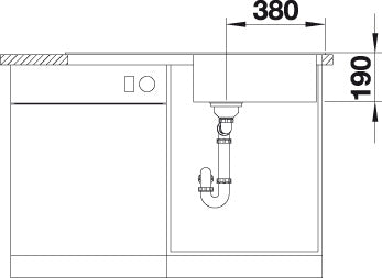 BLANCO SITY XL 6 S spoelbak Graniet wit 525063