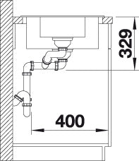 BLANCO SONA 6 S spoelbak Graniet zwart 525975