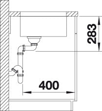 BLANCO SUPRA 500-U Spoelbak RVS 518206 (kopie)