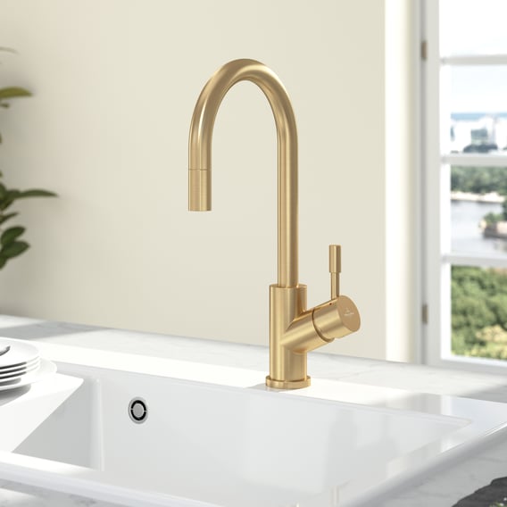 Villeroy & Boch Umbrella Flex Gold Keukenkraan Goud