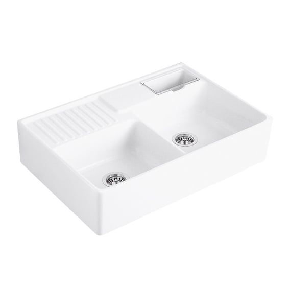 Villeroy & Boch 632391R1HL1 Dubbele Spoelbak Keramisch Wit