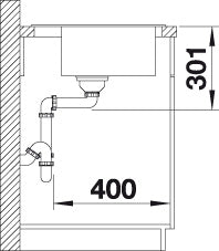 BLANCO ZENAR XL 6 S Compact spoelbak Graniet zwart 526052