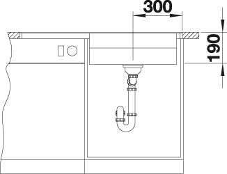 BLANCO ZENAR XL 6 S-F SteamerPlus spoelbak Graniet zwart 526056