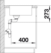 BLANCO ZEROX 500-IF Durinox Spoelbak RVS 523098