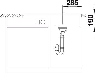 BLANCO ZIA 5 S spoelbak Graniet café 520519