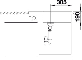 BLANCO ZIA XL 6 S Compact spoelbak Graniet antraciet 523263